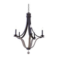 Kalco Lighting Lansing 26.5-in 5 Light Socket Satin Bronze Chandelier