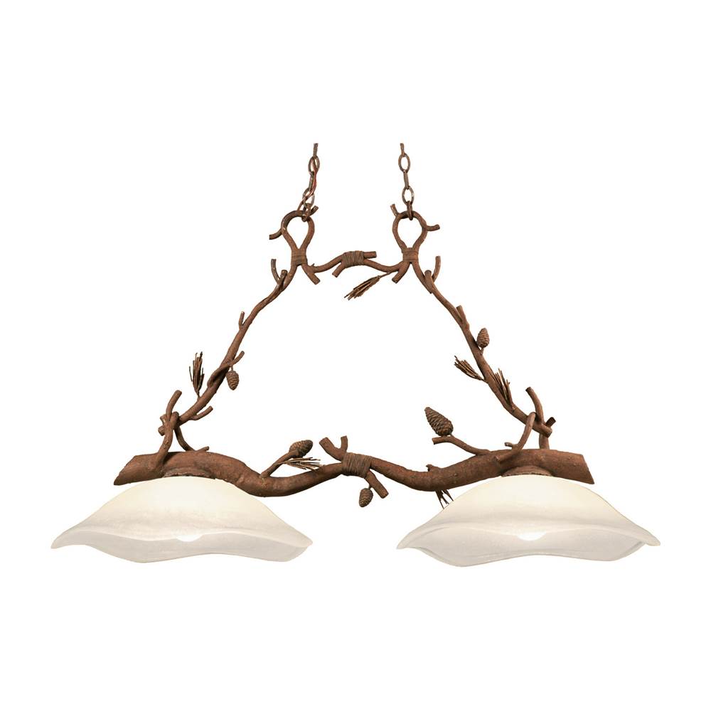 Kalco Lighting Ponderosa 45.5-in 2 Light Socket Ponderosa Linear Pendant