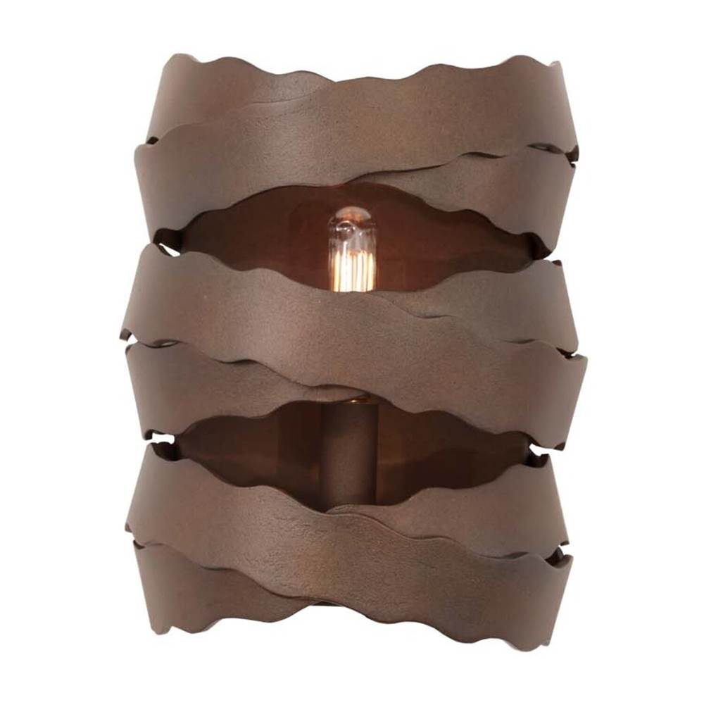 Kalco Lighting Fulton 9-in 1 Light Socket Brownstone Wall Sconce
