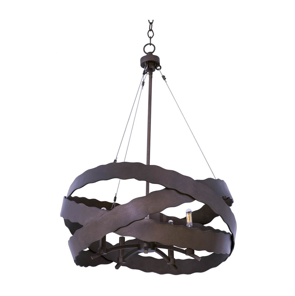 Kalco Lighting Fulton 26-in 5 Light Socket Brownstone Pendant