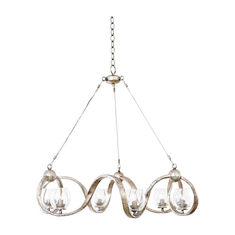 Kalco Lighting Madison 36-in 4 Light Socket Platinum Chandelier