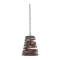 Kalco Lighting Tempest 9-in 1 Light Socket Antique Bronze W/ Antique Gold Pendant