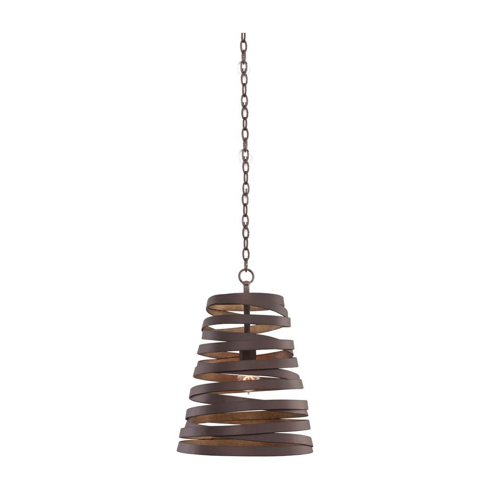 Kalco Lighting Tempest 9-in 1 Light Socket Antique Bronze W/ Antique Gold Pendant
