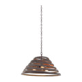 Kalco Lighting Tempest 26-in 3 Light Socket Antique Bronze W/ Antique Gold Pendant