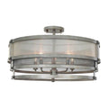Kalco Lighting Delano 24-in 5 Light Socket Bronze Jewel Tone Semi-flush Mount