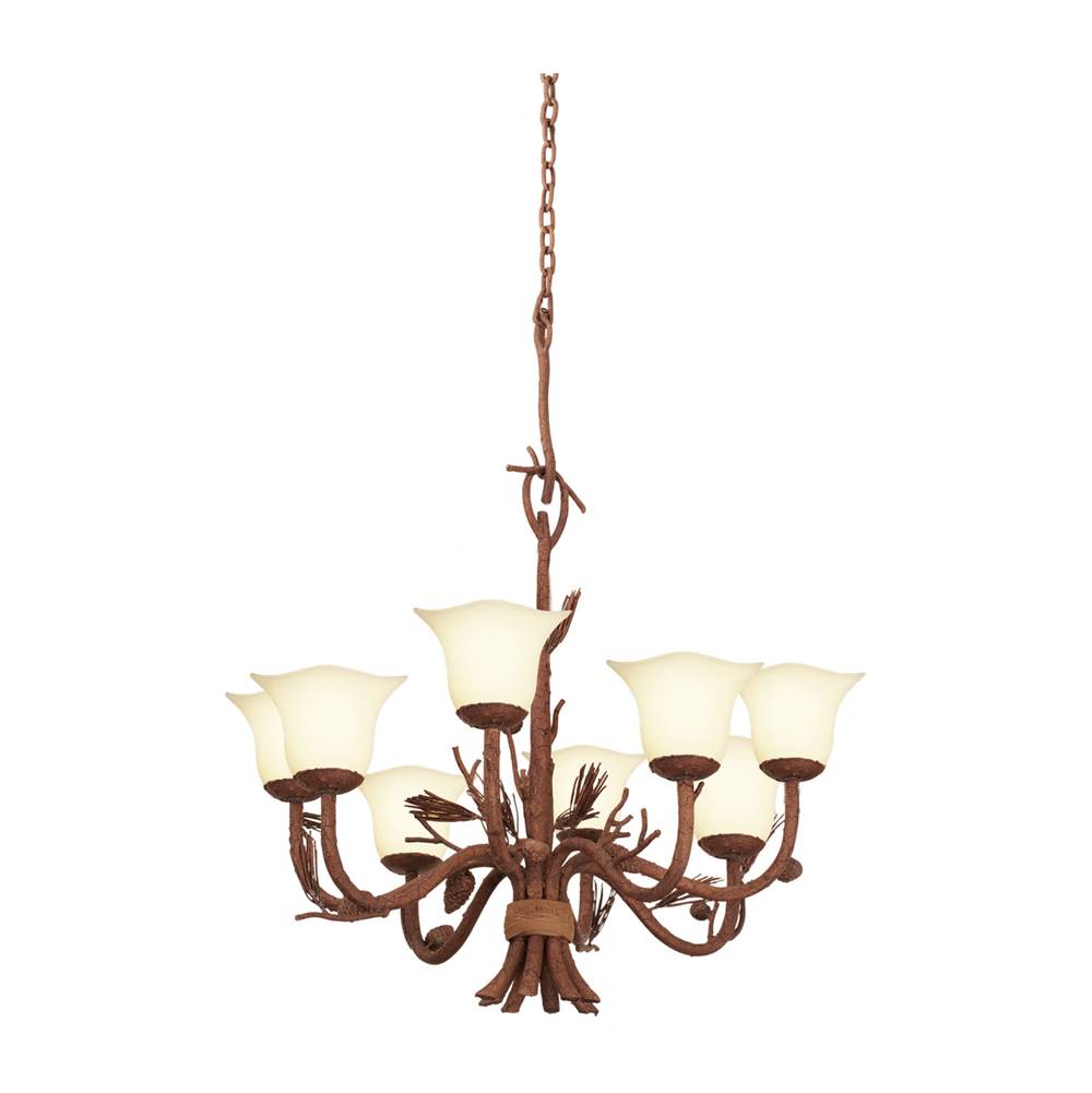 Kalco Lighting Ponderosa 26-in 8 Light Socket Ponderosa Chandelier