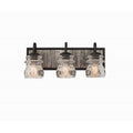 Kalco Lighting 504633BI Black Iron Bainbridge 19-in 3 Light Socket Black Iron Vanity Light Image 1