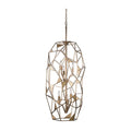 Kalco Lighting Esmeralda 20-in 6 Light Socket Pearlized Antique Brass Chandelier