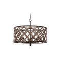 Kalco Lighting Whittaker 28-in 6 Light Socket Brownstone Pendant