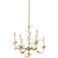 Kalco Lighting Ainsley 26-in 6 Light Socket Oxidized Gold Leaf Chandelier