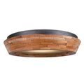 Kalco Lighting Lansdale 18-in 1 Light Led Black Iron Flush Mount