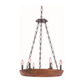 Kalco Lighting Lansdale 23-in 6 Light Socket Black Iron Pendant
