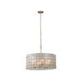 Kalco Lighting 505851OL Oxidized Gold Leaf Roxy 27.25-in 6 Light Socket Oxidized Gold Leaf Chandelier Image 1