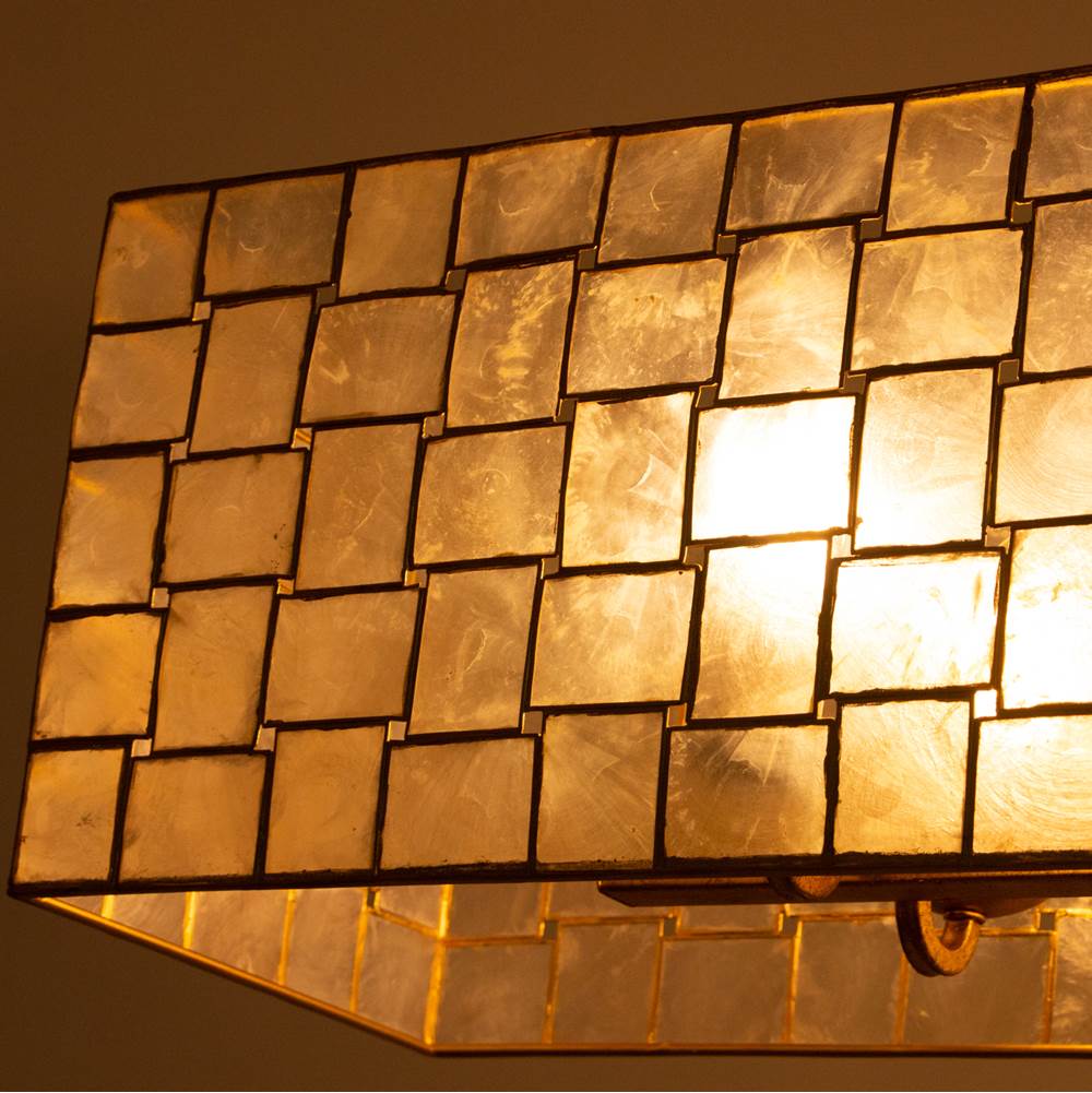 Kalco Lighting 505861OL Oxidized Gold Leaf Roxy 59.75-in 10 Light Socket Oxidized Gold Leaf Linear Pendant Image 3