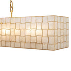 Kalco Lighting 505861OL Oxidized Gold Leaf Roxy 59.75-in 10 Light Socket Oxidized Gold Leaf Linear Pendant Image 2