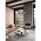 Kalco Lighting Stuyvesant 48-in 28 Light Socket Matte Gun Metal Tiered Chandelier