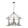 Kalco Lighting Middleton 34-in 8 Light Socket Natural Iron Chandelier