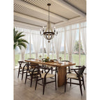 Kalco Lighting Harper 32-in 5 Light Socket Florence Gold Chandelier