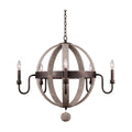 Kalco Lighting Harper 32-in 5 Light Socket Florence Gold Chandelier