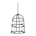 Kalco Lighting Wickenburg 25-in 12 Light Socket Black Iron Chandelier