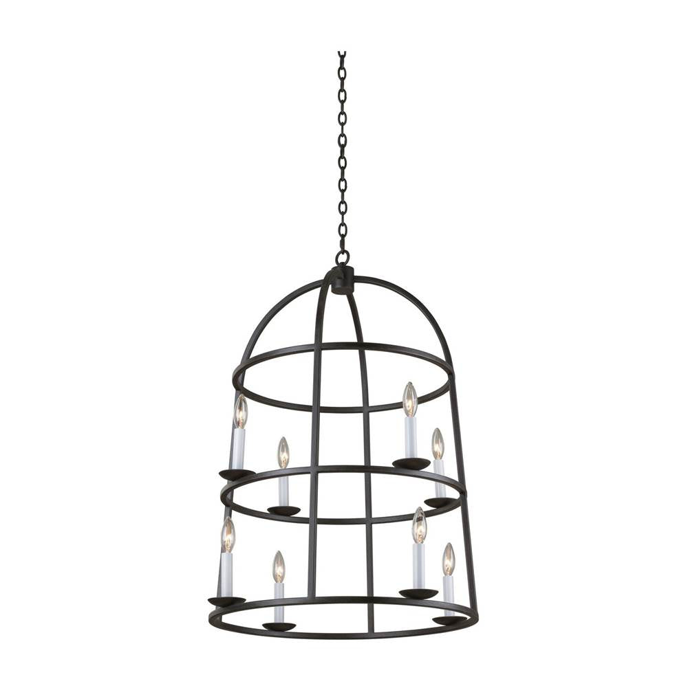 Kalco Lighting Wickenburg 25-in 12 Light Socket Black Iron Chandelier