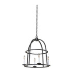 Kalco Lighting 506951BI Black Iron Wickenburg 21-in 4 Light Socket Black Iron Chandelier Image 1