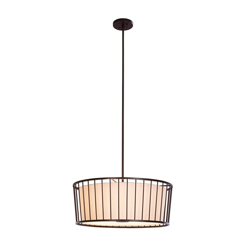 Kalco Lighting Pacifica 24-in 6 Light Socket Bronze Semi-flush Mount