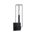 Kalco Lighting Allston 14-in 1 Light Socket Black Iron Wall Sconce