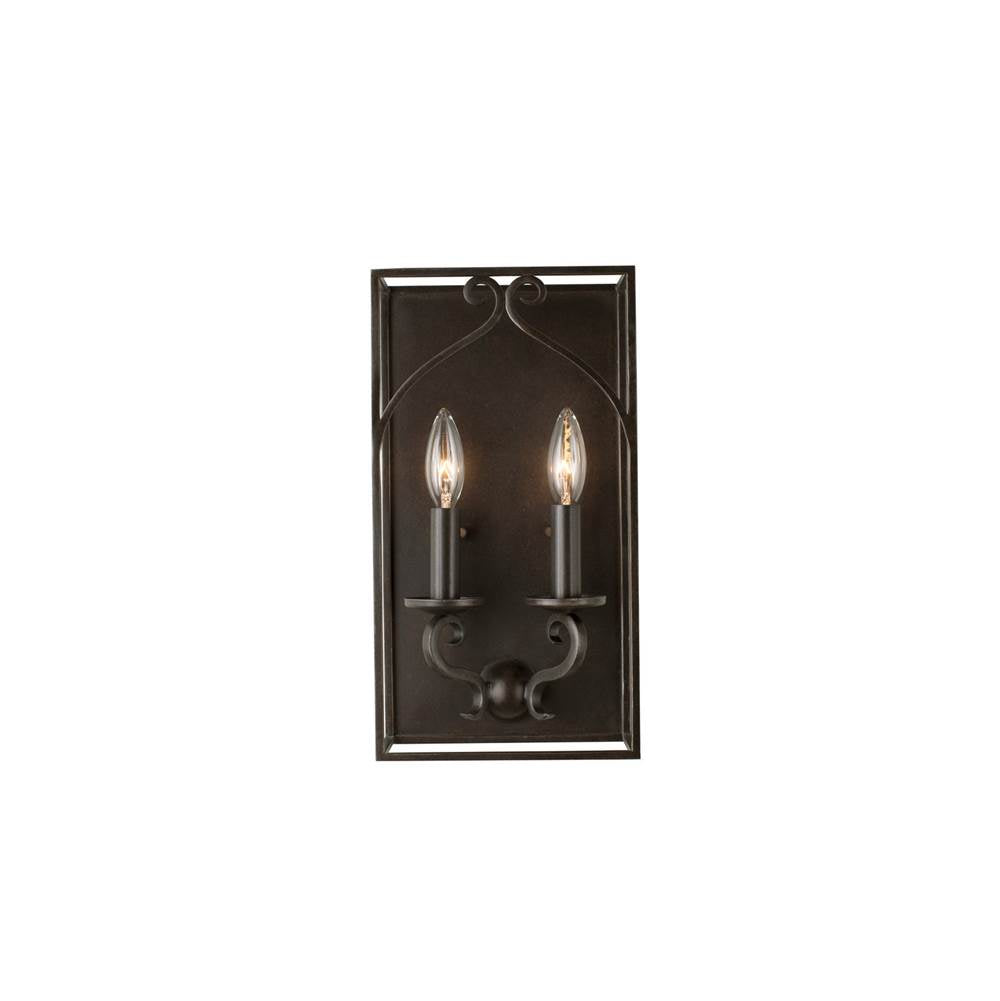 Kalco Lighting Somers 14-in 2 Light Socket Heirloom Bronze Wall Sconce