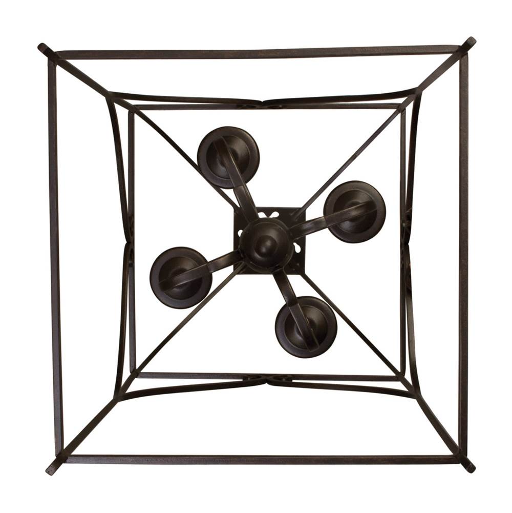 Kalco Lighting Somers 16-in 6 Light Socket Heirloom Bronze Pendant