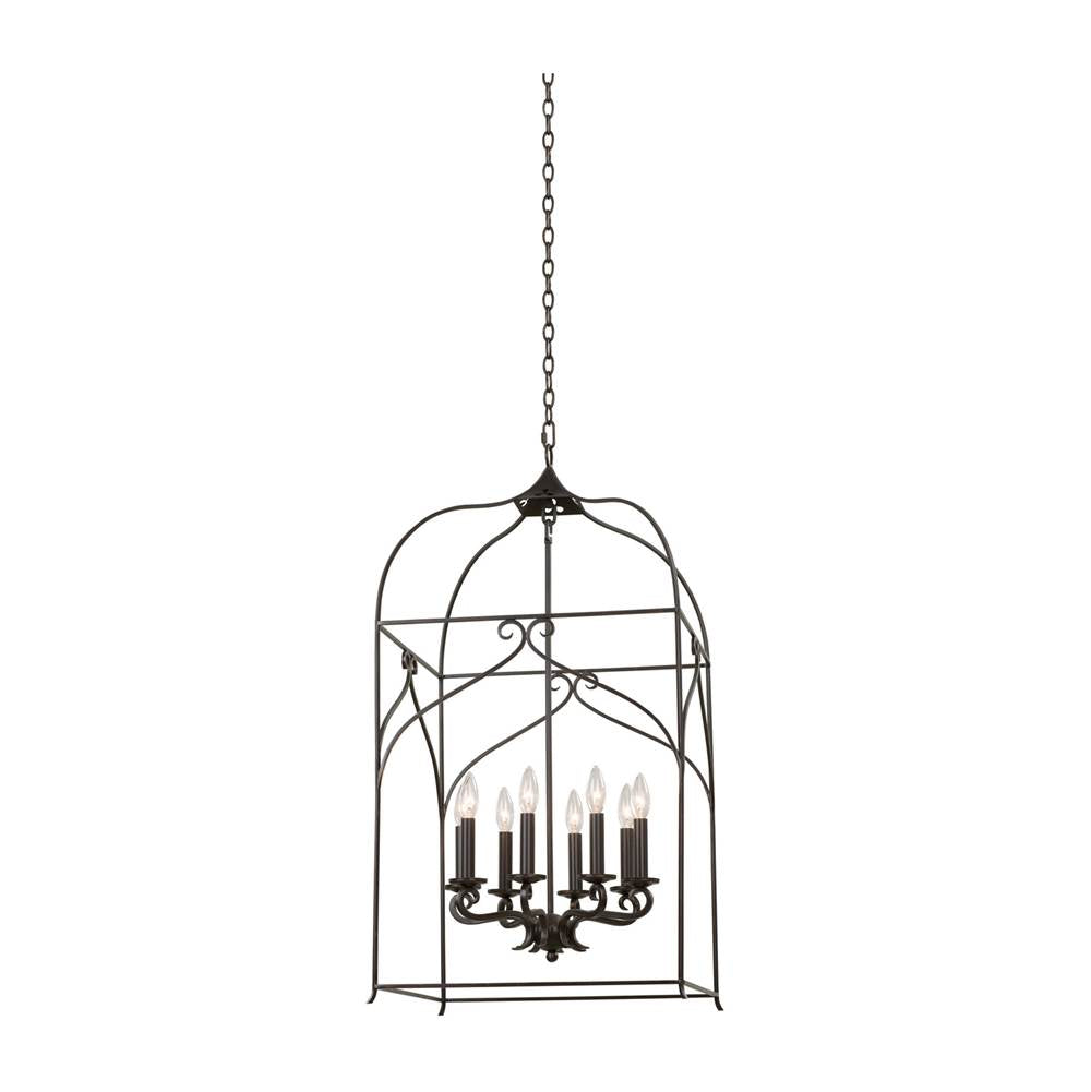 Kalco Lighting Somers 19-in 8 Light Socket Heirloom Bronze Pendant