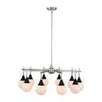 Kalco Lighting 508571BPN Matte Black With Polished Nickel Bogart 59-in 10 Light Socket Matte Black W/ Polished Nickel Chandelier Image 1