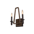 Kalco Lighting Duluth 12-in 2 Light Socket Satin Bronze Wall Sconce