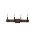 Kalco Lighting Duluth 26-in 4 Light Satin Bronze Bath Wall Sconce