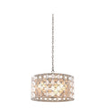 Kalco Lighting Prado 20-in 3 Light Socket Oxidized Silver Leaf Pendant