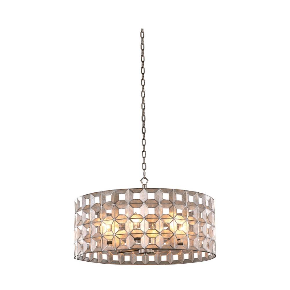 Kalco Lighting 509152OSL Oxidized Silver Leaf Prado 26-in 1 Light Oxidized Silver Leaf Chandelier Image 1
