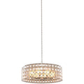 Kalco Lighting Prado 34-in 8 Light Socket Oxidized Silver Leaf Chandelier