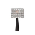 Kalco Lighting Prado 15-in 1 Light Socket Oxidized Silver Leaf Table Lamp