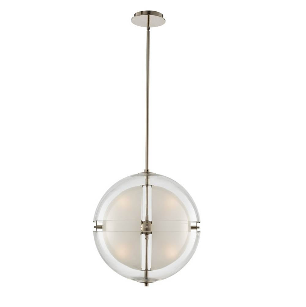 Kalco Lighting Sussex 14-in 1 Light Socket Polished Nickel Pendant
