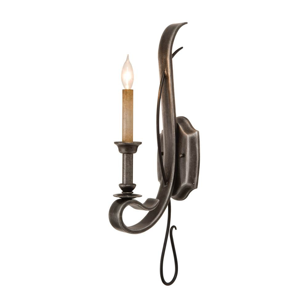Kalco Lighting Keller 25.5-in 1 Light Socket Vintage Iron Wall Sconce