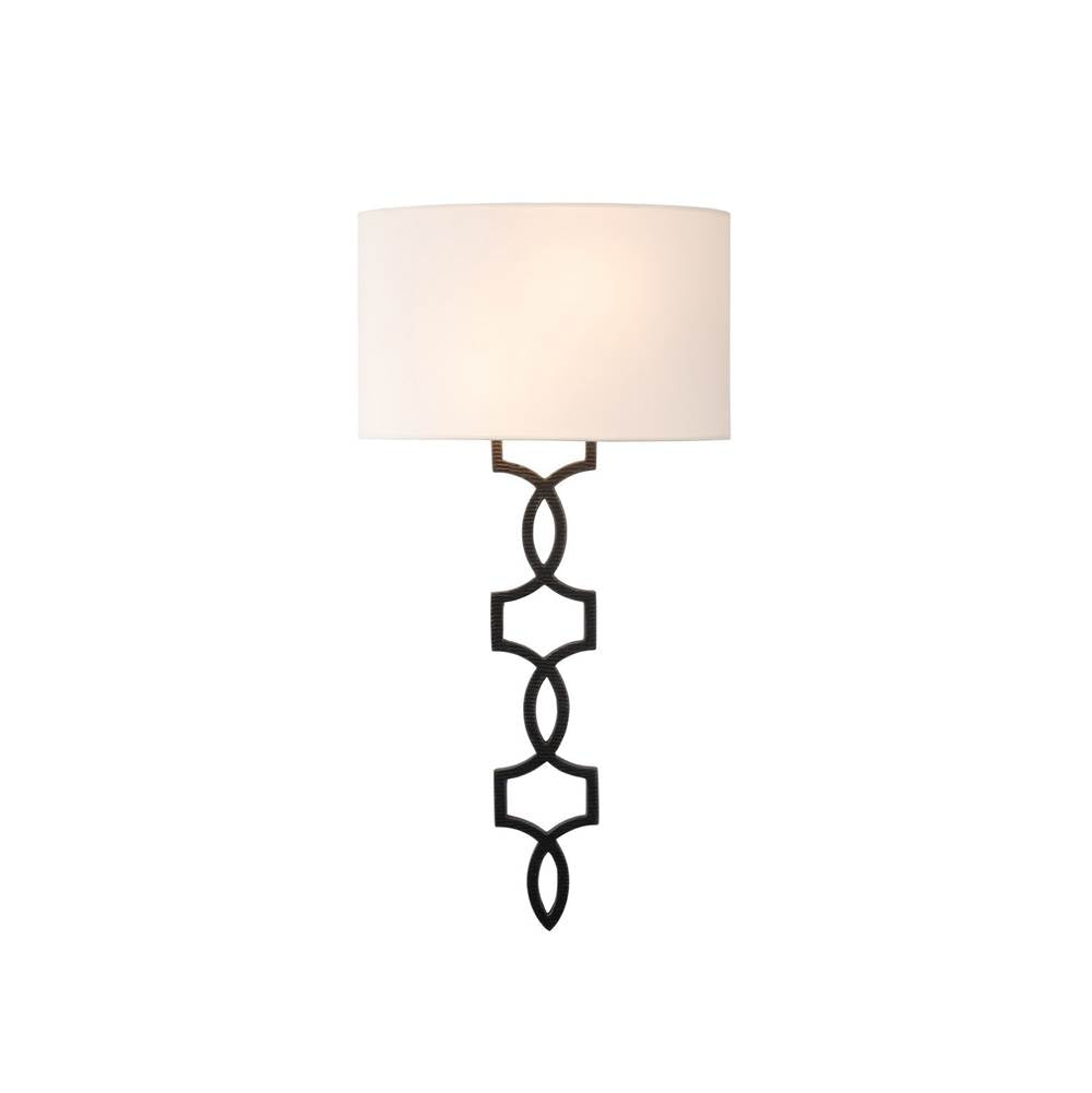 Kalco Lighting Chateau 24-in 1 Light Socket Heirloom Bronze Wall Sconce