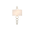 Kalco Lighting 510620CSL Champagne Silver Leaf Carlyle 23-in 1 Light Champagne Silver Leaf Wall Sconce Image 1