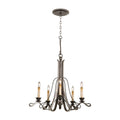 Kalco Lighting Keller 28-in 5 Light Socket Vintage Iron Chandelier