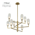 Kalco Lighting June 36-in 8 Light Socket Winter Brass Chandelier