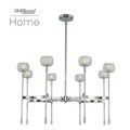 Kalco Lighting Mae 32-in 8 Light Socket Polished Chrome Chandelier
