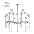Kalco Lighting 511675CH Polished Chrome Mae 38-in 15 Light Socket Polished Chrome Tiered Chandelier Image 1