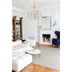 Kalco Lighting Kiera 22-in 6 Light Socket Modern Gold Tiered Chandelier