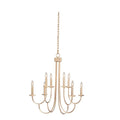 Kalco Lighting Kiera 30-in 8 Light Modern Gold Tiered Chandelier