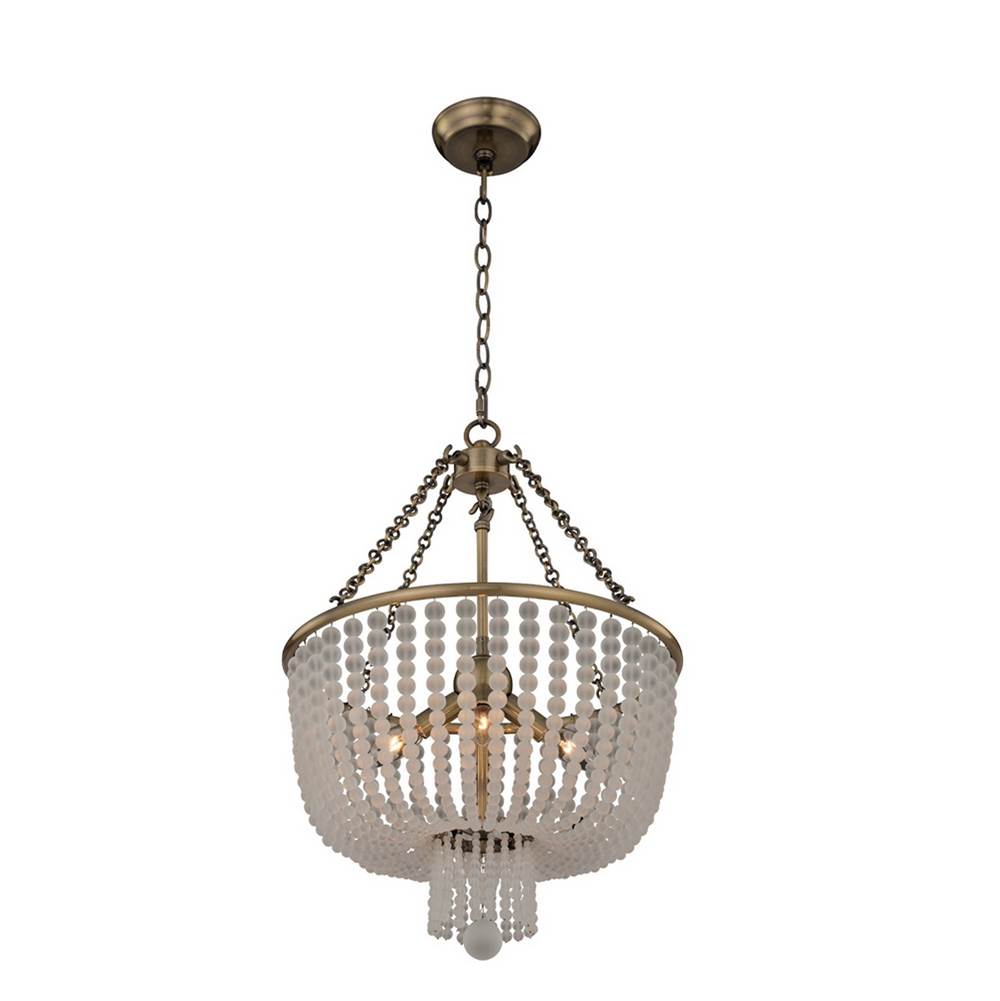 Kalco Lighting Esperanza 16-in 4 Light Socket Brushed Champagne Gold Pendant