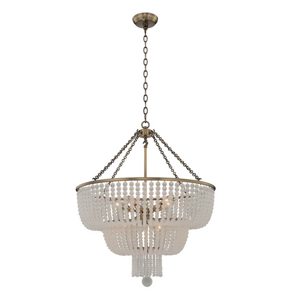 Kalco Lighting 511856BCG Brushed Champagne Gold Esperanza 25-in 8 Light Socket Brushed Champagne Gold Chandelier Image 1